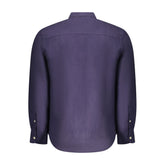 North Sails Blue Linen Men Shirt